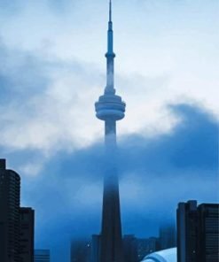 Cn Tower In Toronto Paint By Numbers