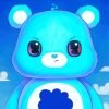 Cute Grumpy Care Bear Paint By Number