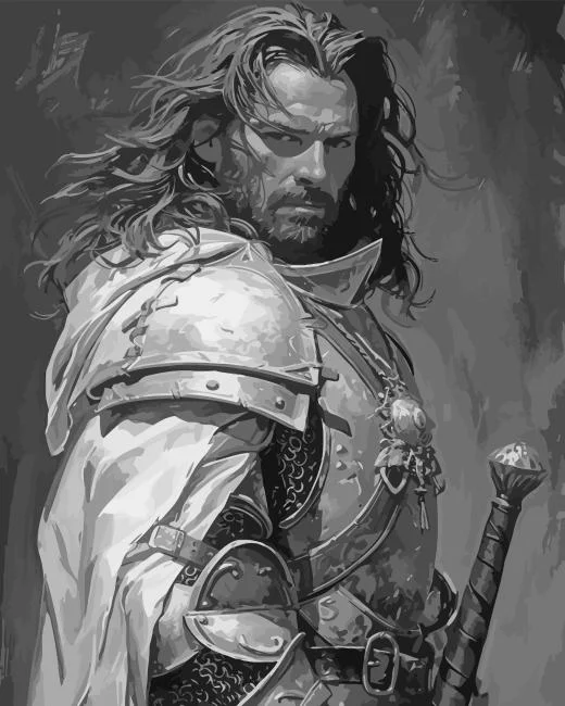 Cool Warrior Man Paint By Numbers Cool Warrior Man Paint By Number