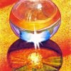 Golden Crystal Ball Paint By Number