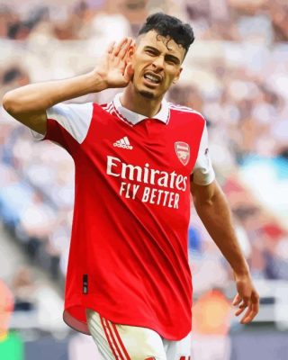 Footballer Gabriel Martinelli Paint By Number