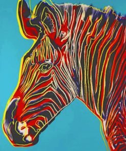 Grevys Zebra Andy Warhol Paint By Number