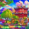 Japanese Park Garden paint by numbers