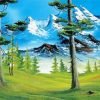 Mountains Bob Ross Paint By Number