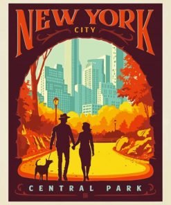 New York Couple Paint By Number