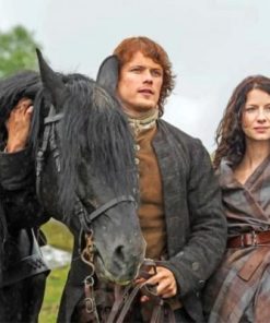 Outlander Jamie And Claire paint by numbers