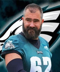 Philadelphia Eagles Jason Kelce Paint By Numbers
