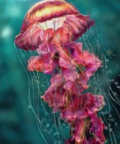 Pink Jellyfish Paint By Numbers