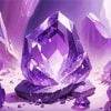 Purple Amethyst Crystal Paint By Number