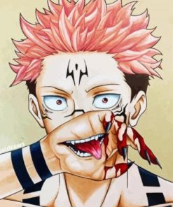 Ryomen Sukuna Paint By Numbers