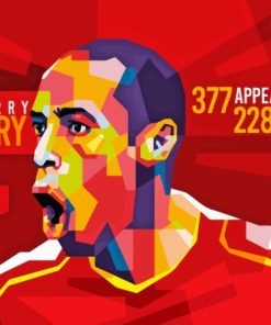 Thierry Henry Arsenal Paint By Number