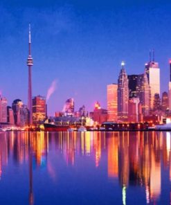 Toronto Water Reflection paint By Numbers
