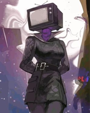 Tv Woman Skibidi Toilet Paint By Numbers - Numeral Paint Kit