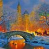 Winter Central Park New York Paint By Number