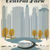 Winter Central Park Poster Paint By Number