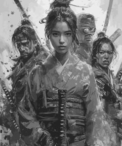 Monochrome Warriors Paint By Number