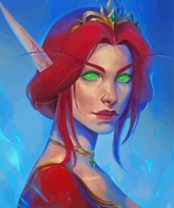 Blood Elf Lady World of Warcraft Paint By Numbers