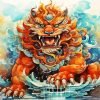 Foo Dog Art Paint By Numbers art