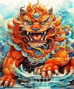 Foo Dog Art Paint By Numbers art