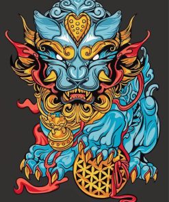 Foo Dog Paint By Number