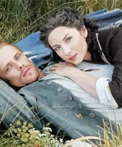 Jamie And Clair Outlander paint by numbers