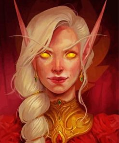 Blood Elf World Of Warcraft Paint By Numbers