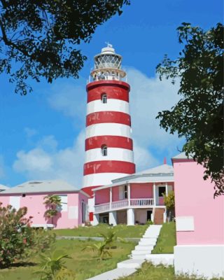 Elbow Lighthouse Art Paint By Numbers 