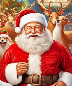 Happy Santa Paint By Number