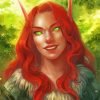 Redhead Blood Elf World of Warcraft Paint By Numbers