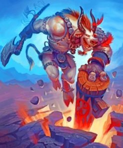 World of Warcraft Tauren Paint By Numbers