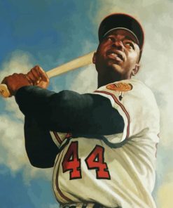 Cool Hank Aaron Paint by Number