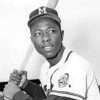 Black And White Hank Aaron Paint by Number