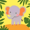 Little Elephant Paint by Number