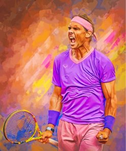 Rafael Nadal Player Paint by Number