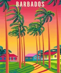 Barbados Poster Paint by Number