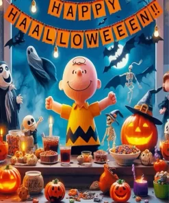Charlie Brown Halloween Paint by Numbers
