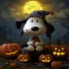 Cute Snoopy Halloween Paint by Number