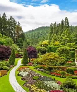 Aesthetic Butchart Gardens Art Paint by Number