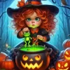 Baby Witch Paint by Number