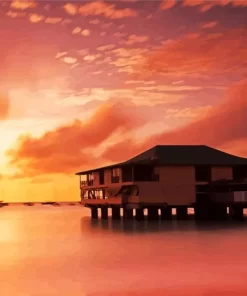 Beach Barbados Boat Paint by Number