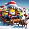 Christmas Minions Paint by Number