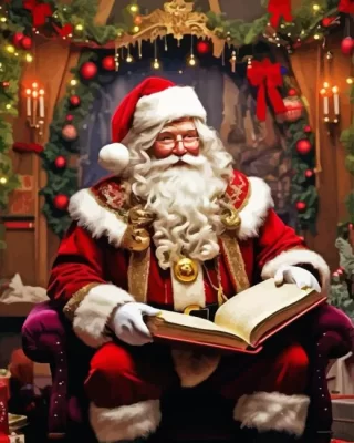 Christmas Santa Claus Paint by Number