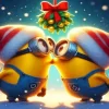 Cute Christmas Minions Art Paint by Number