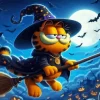Garfield Halloween Paint by Number