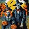 Halloween Couple Paint by Number