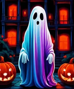 Halloween Ghost Paint by Number