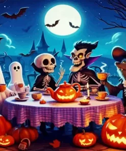 Halloween Meeting Paint by Number