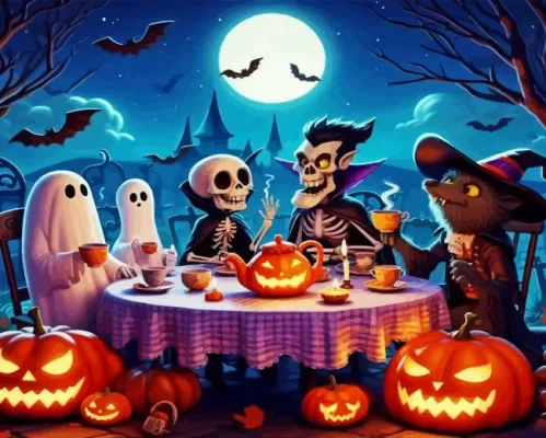 Halloween Meeting Paint by Number