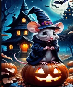 Halloween Mouse Paint by Number