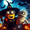 Halloween Minion Paint by Numbers